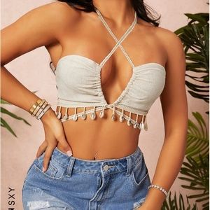 Boho top with shells